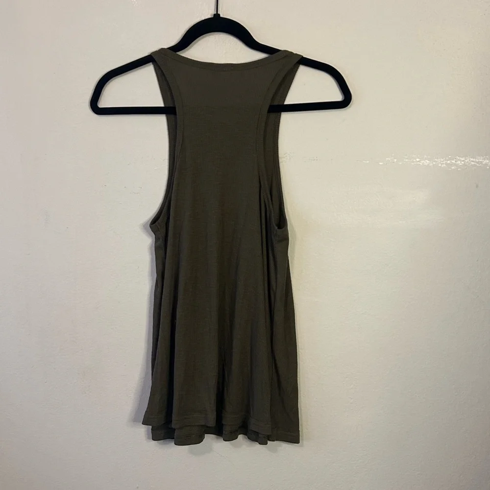 Intimately Free People Ribbed Green Tank